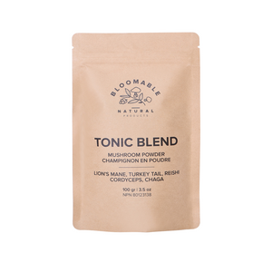 Tonic Blend by Bloomable - Lion's Mane, Turkey Tail, Reishi, Chaga and Cordyceps Mushroom Powder Blend (100 gr) - Bloomable Natural Products