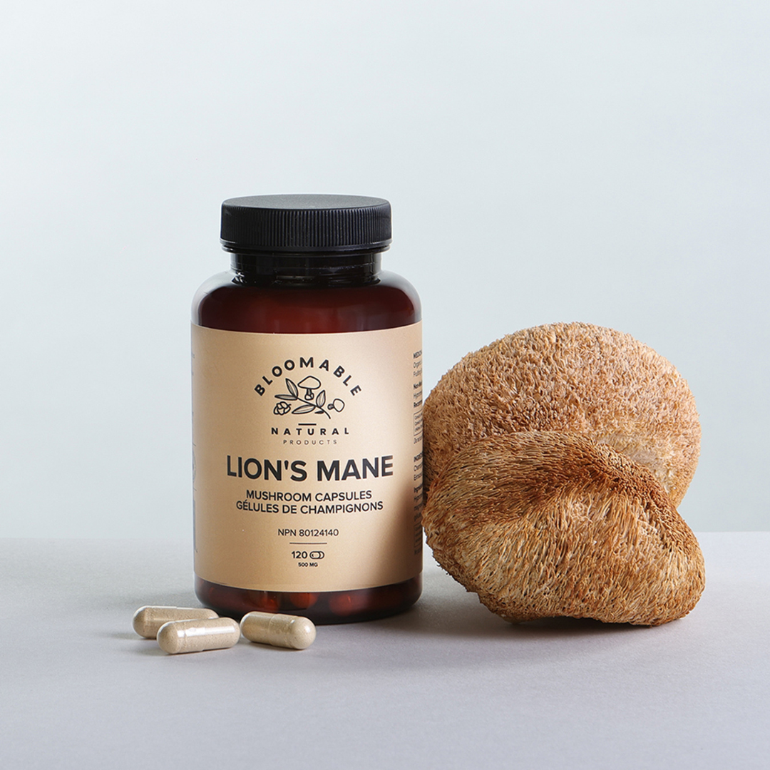 Lion's Mane Mushroom Capsules (120 Capsules) - Bloomable Natural Products